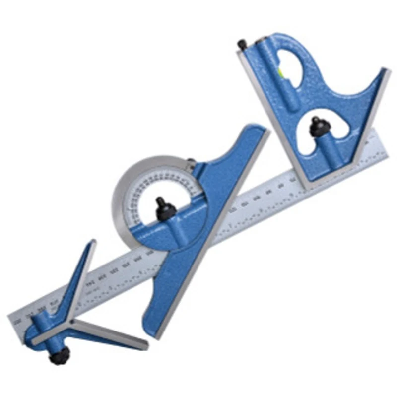 PEC Tools 4 pc. Combination Square Set, Cast Iron, 12 16R - 7116-012